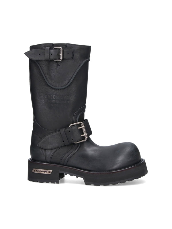 VENOM mid-calf buckled boots