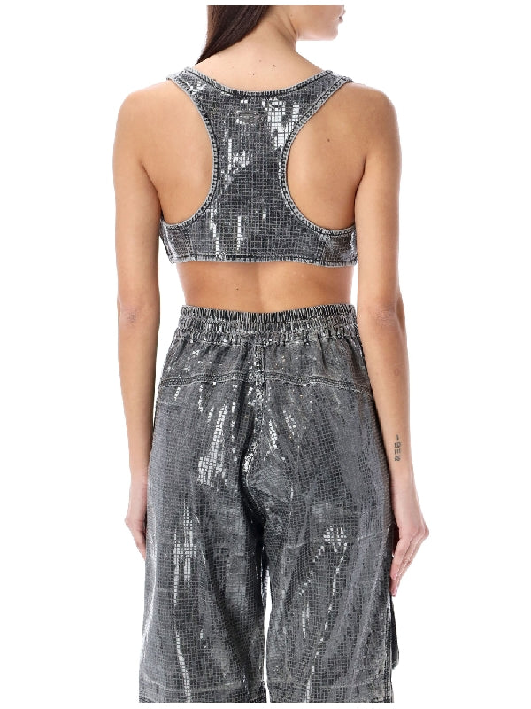 Toppy Allover Sequin Denim Tank Top