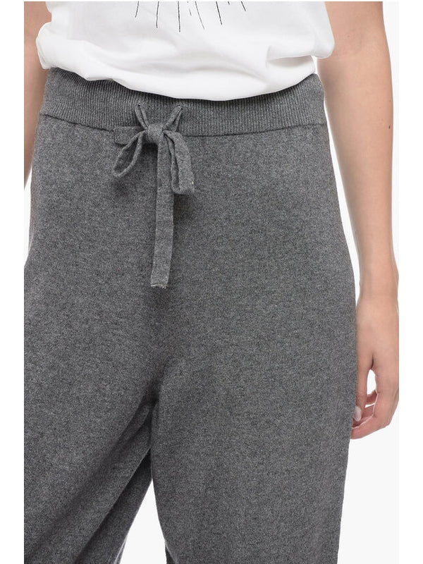 SEMICOUTURE - Drawstring Cashmere Blend Jogger Pants - Jente