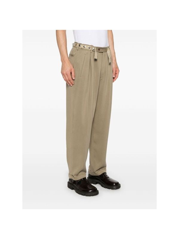 Pin Tuck Belt Detail Pants