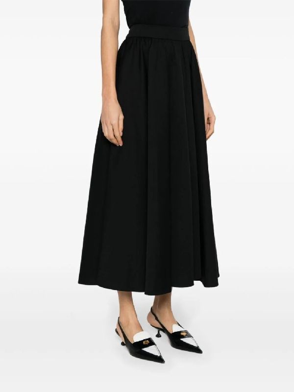 Cotton Gabardine Volume Skirt