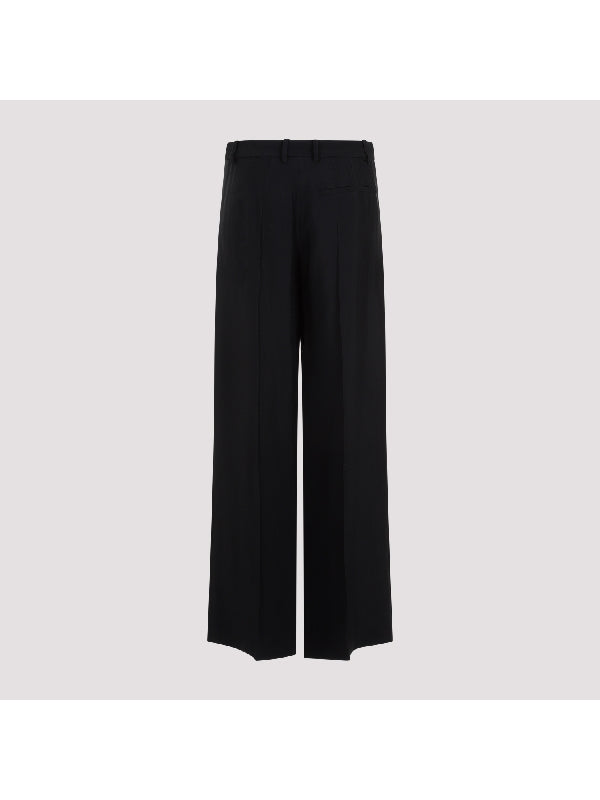 Wool Blend Cutout Pants