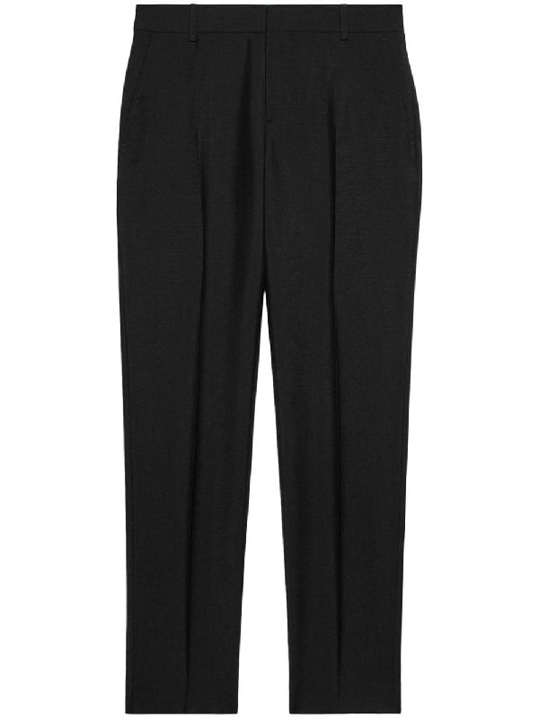 Wool Slim Tailored Pants