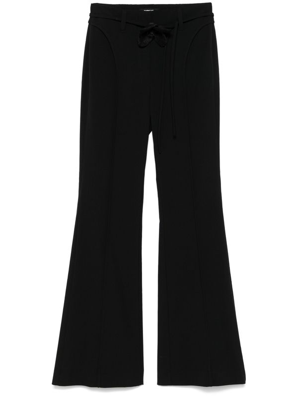 Strap Detail Flare Pants