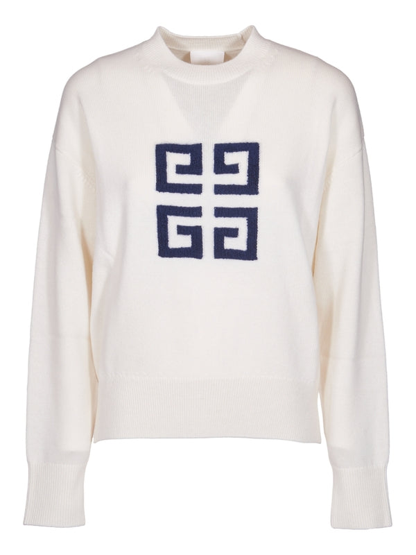 4g Embroidered Logo Cashmere Knit