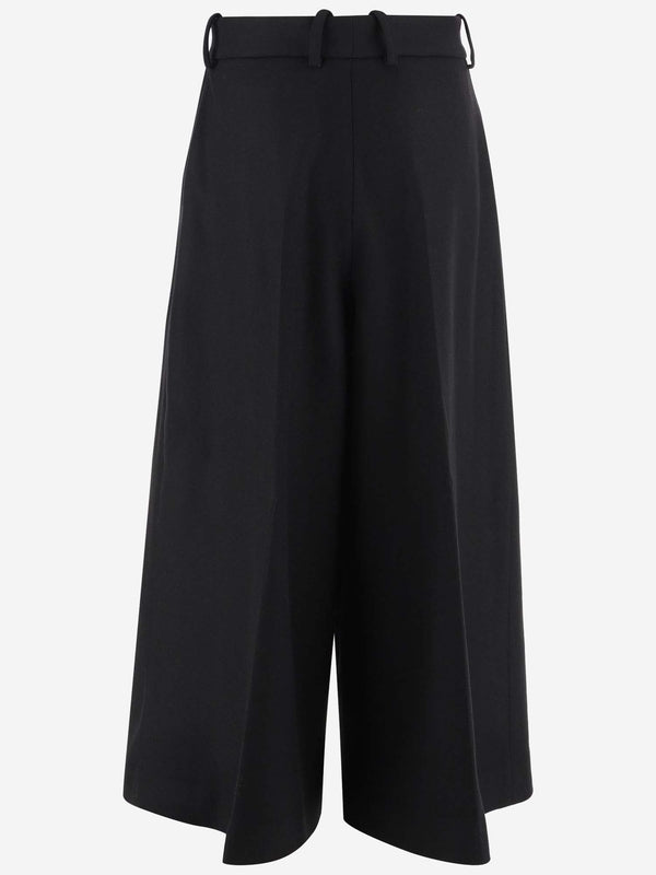 Wool Cashmere Wide Pants