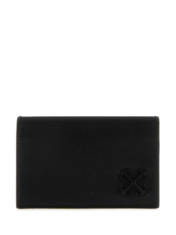 Arrow Logo Leather Card Wallet