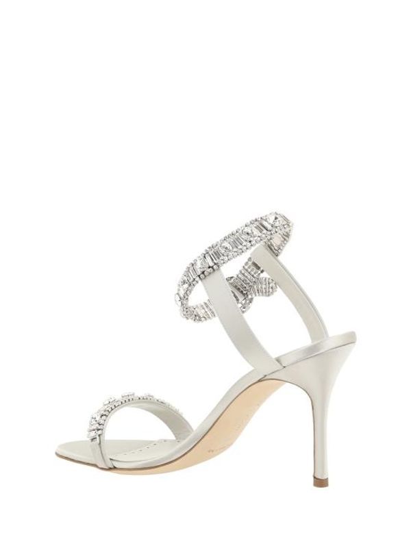 Asasan Crystal Anklet Sandal
  Heel