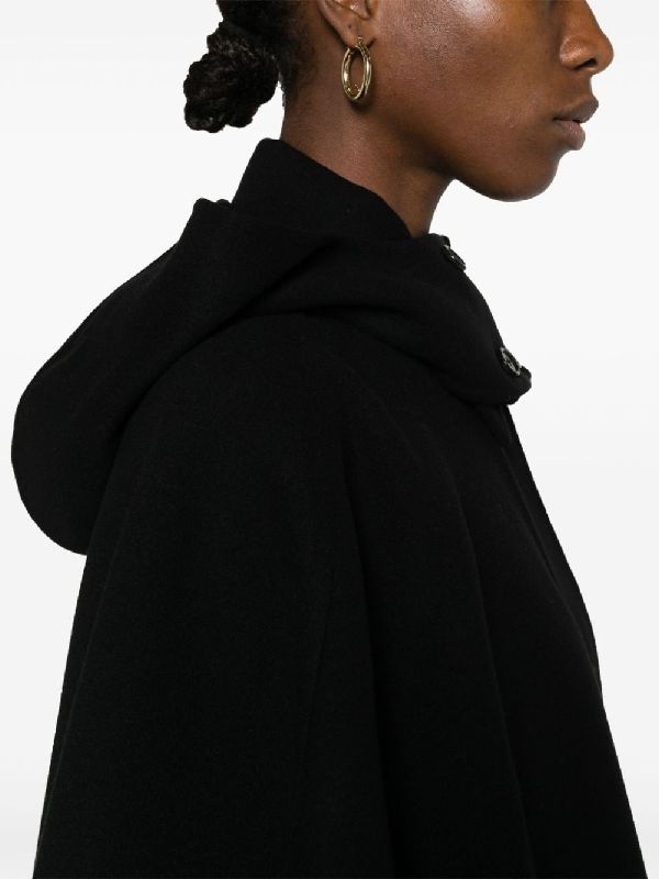 Wool Cashmere Cape Coat