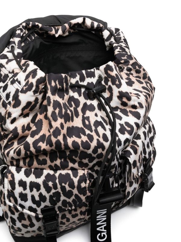 Logo Strap
  Leopard Backpack