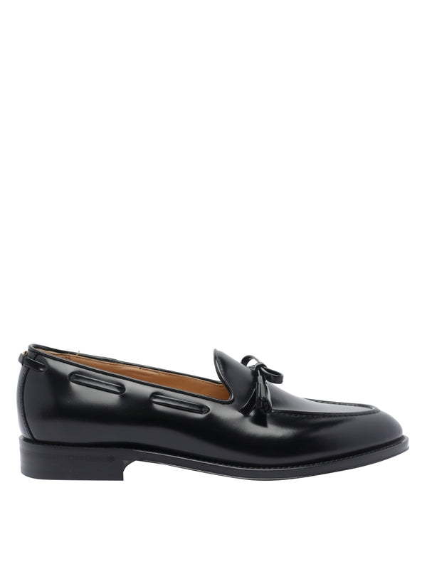 Valentino Black Boat Shoes