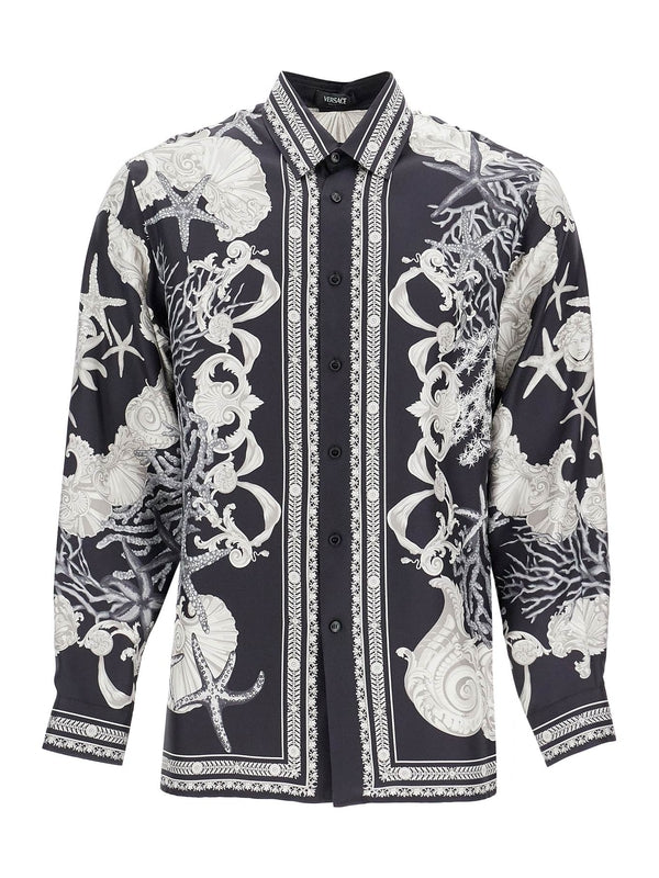 VERSACE - Barocco Sea Print Silk Shirt - Jente