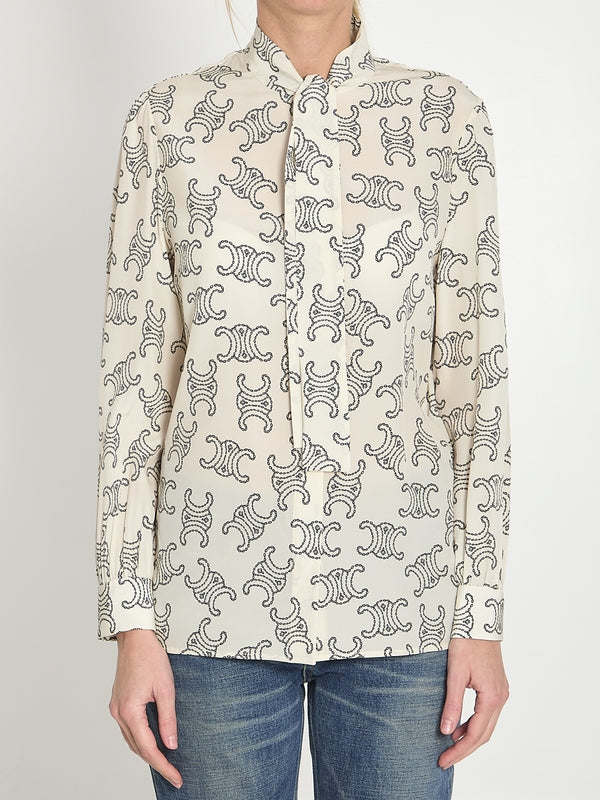 Triomphe Printing Silk Shirt