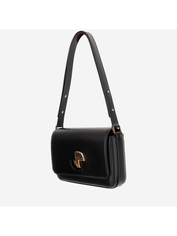 Classic Lock Metal Logo Shoulder Bag