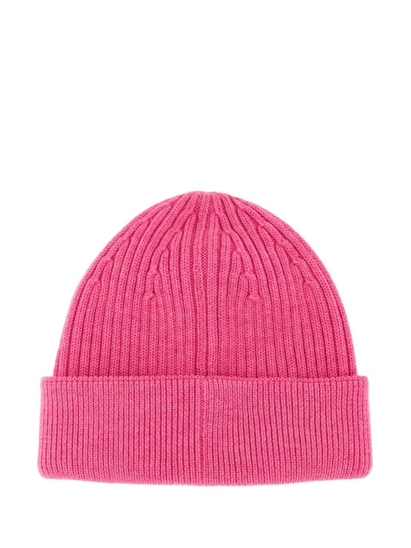 Logo Embroidered Wool Beanie