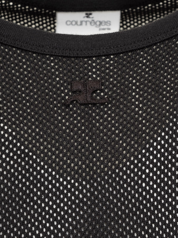 メッシュ半袖トップス