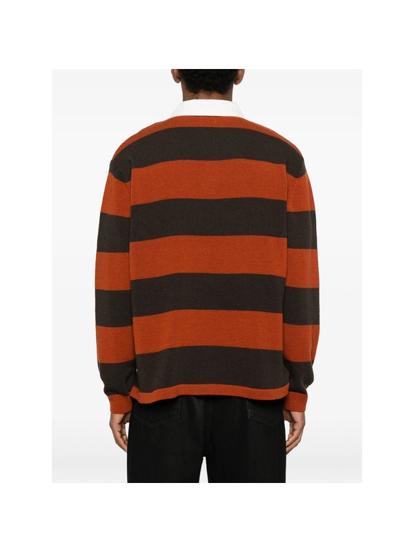 Bode Brown Striped Knitted