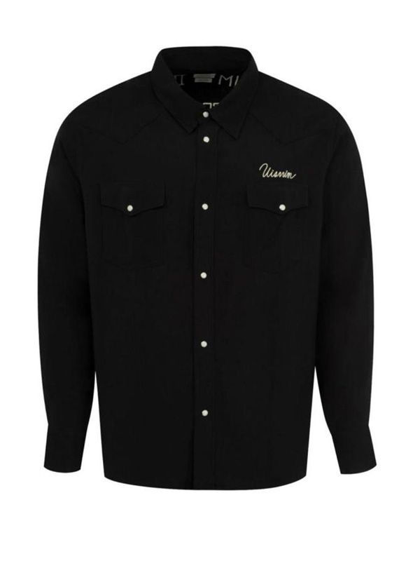 VISVIM - Logo Embroidered Long Sleeve Shirt - Jente