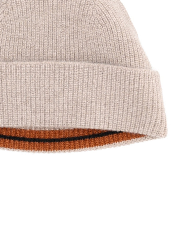 Z Zegna Beige Beanies