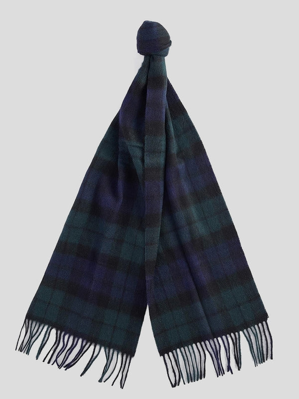 Tartan Check Wool Cashmere Scarf