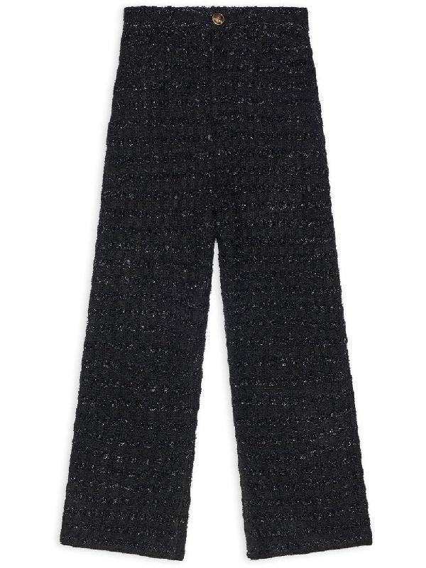 Wool Blend Tweed Pants