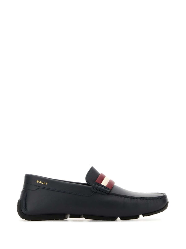 Bally Navy Loafers