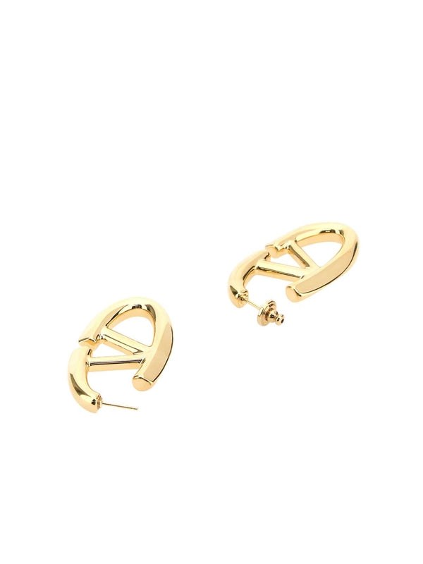 V Logo Earrings