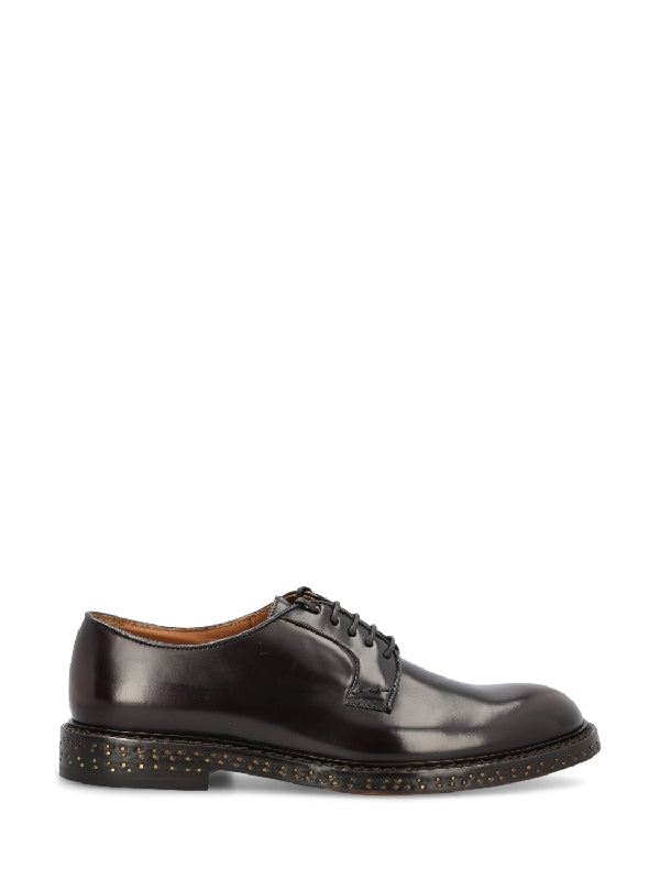 Studded Sole Calfskin Derby Shoes