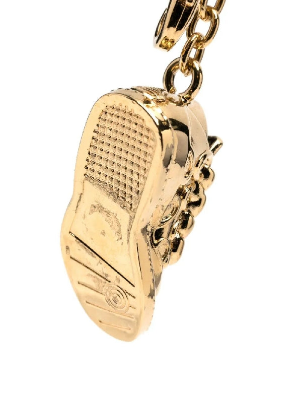 Gold Tone Sneakers Metal Keyring