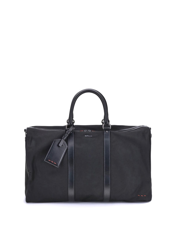 Kiton Black Boston Bags