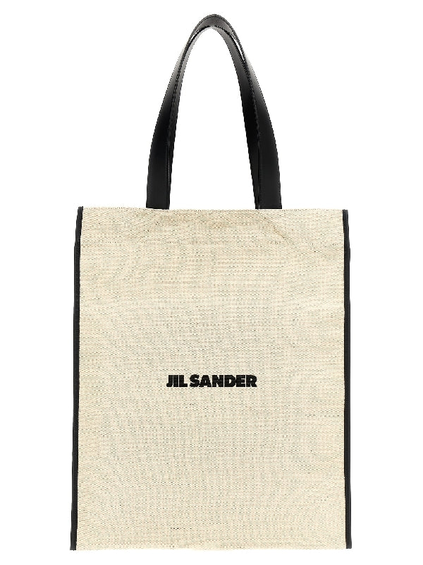 Flat Logo Canvas Medium Tote
  Bag