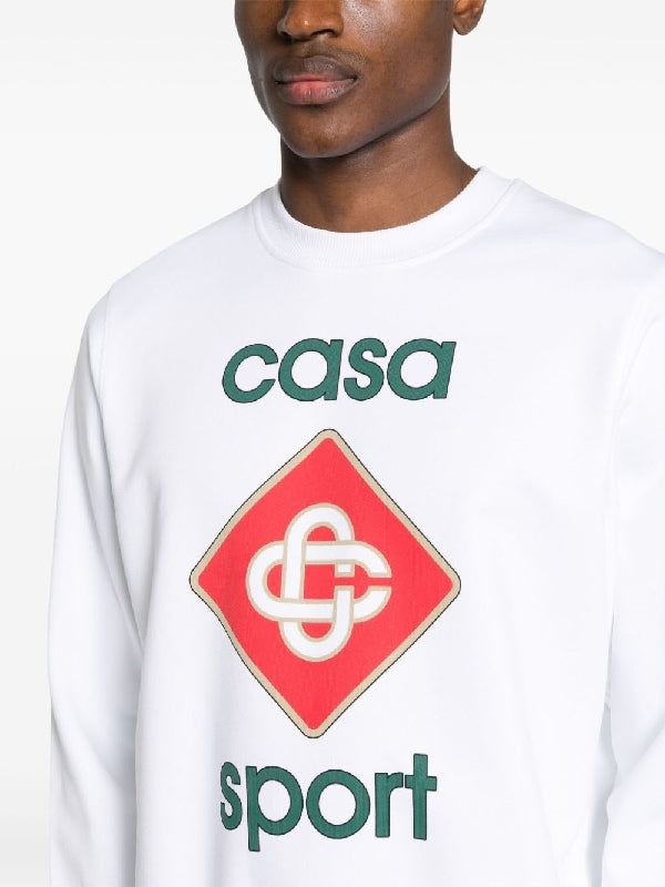 Sports Icon Logo Printed Sweatshirt