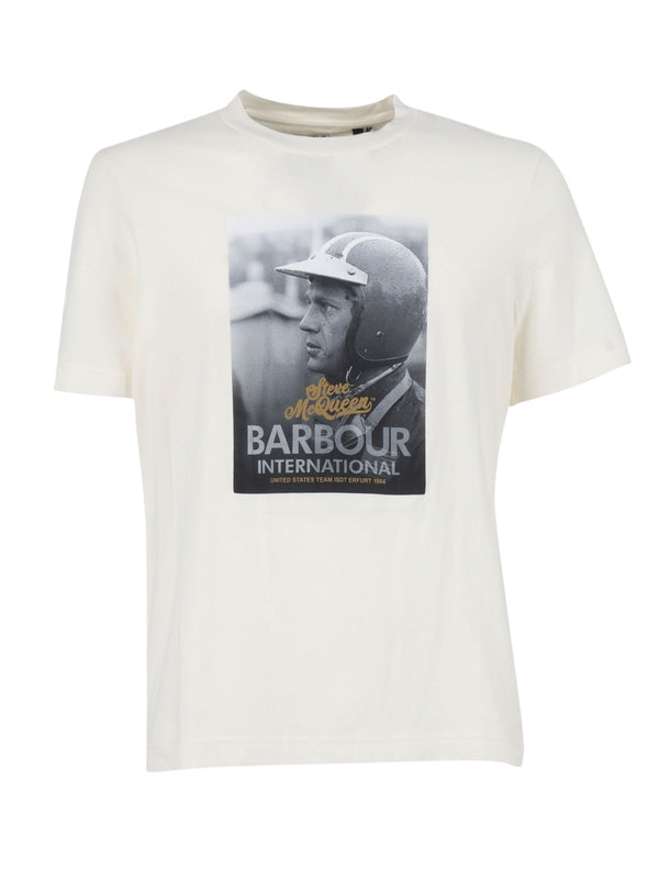 Barbour White Half Sleeve