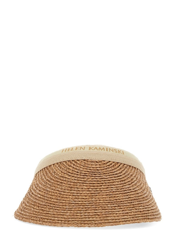 Bianca Raffia Visor Hat