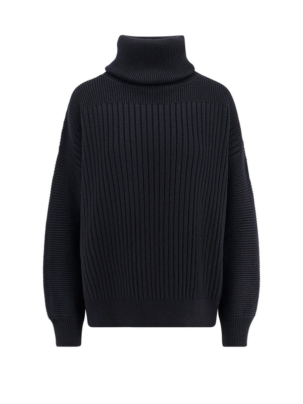 Willow Smith Logo Patch High-neck Wool
  Knit