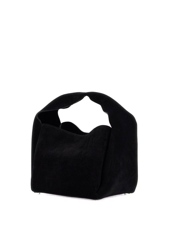 Black Suede Tote Bag