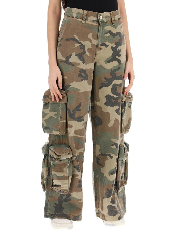 Baggy Fit Camouflage Cargo Pants