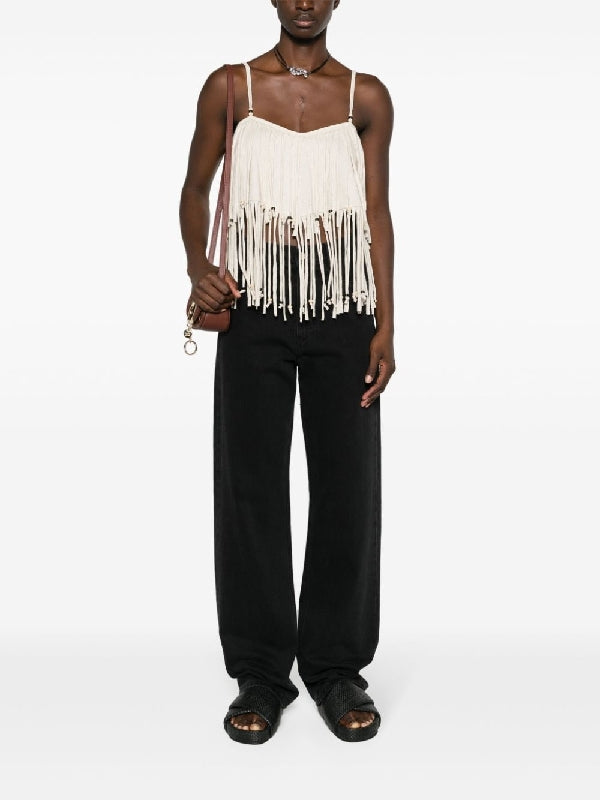 Bead Fringe
  Sleeveless Top