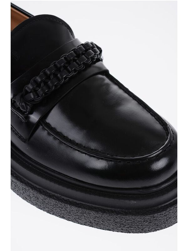 Black Calfskin Loafers