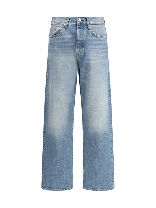 Twisted Wide Denim Pants