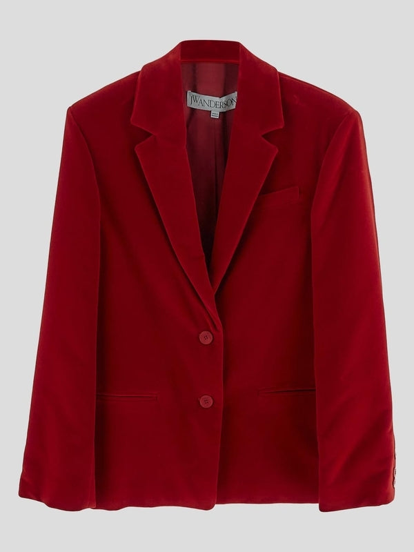 Single-breasted Velvet Jacket