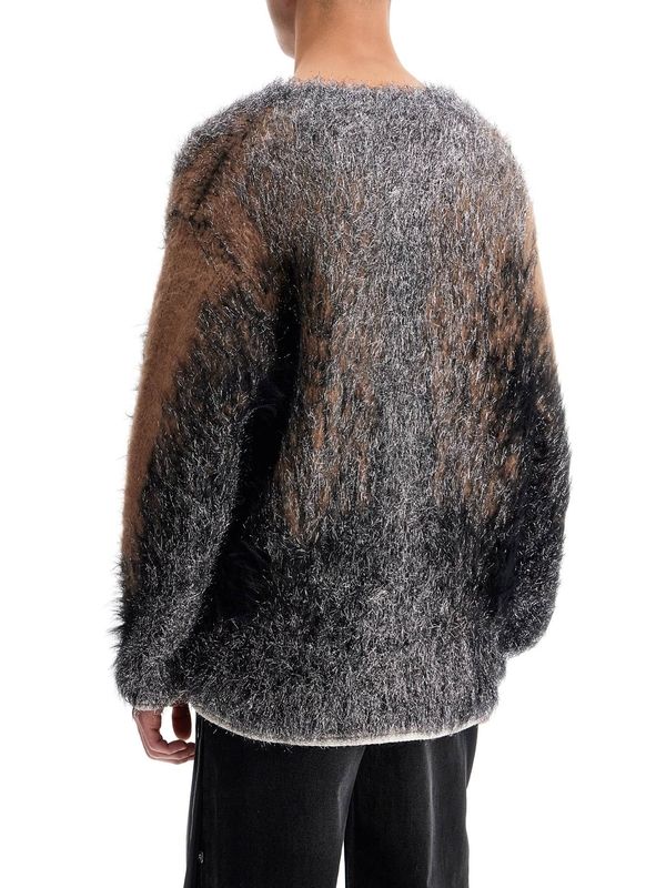 Oversized Gradation Wool Blend Knit