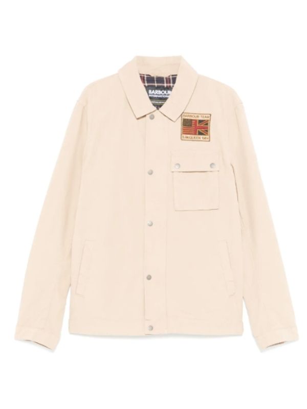 Flag Patch Flap Pocket Cotton Jacket
