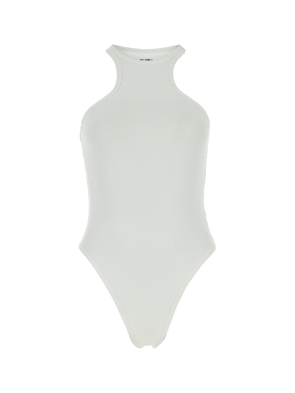 Halterneck Stretch One-piece Swimsuit