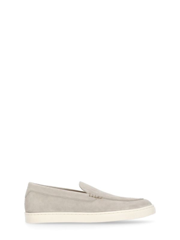 Beige Suede Loafers