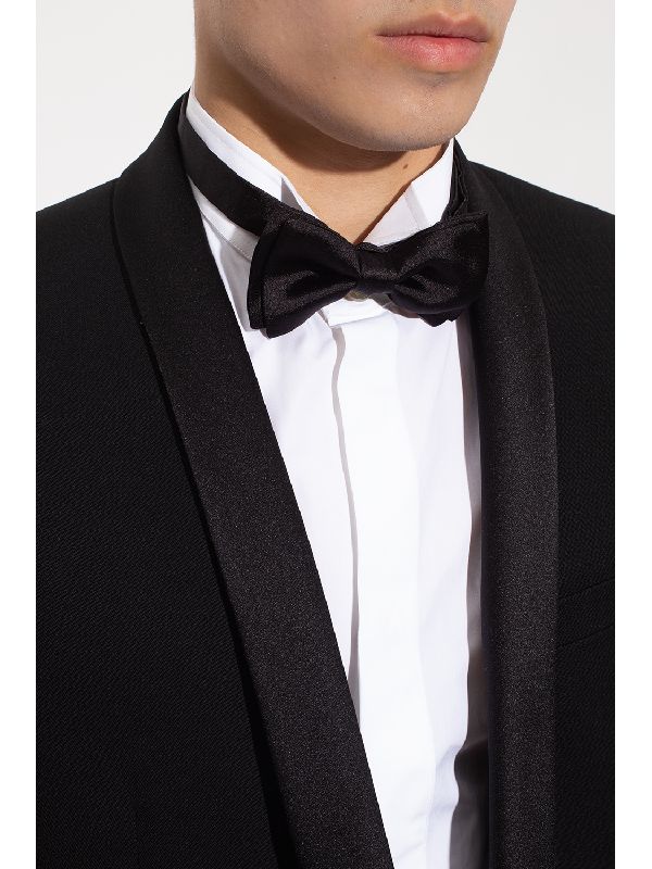 Black Silk Bow
  Tie