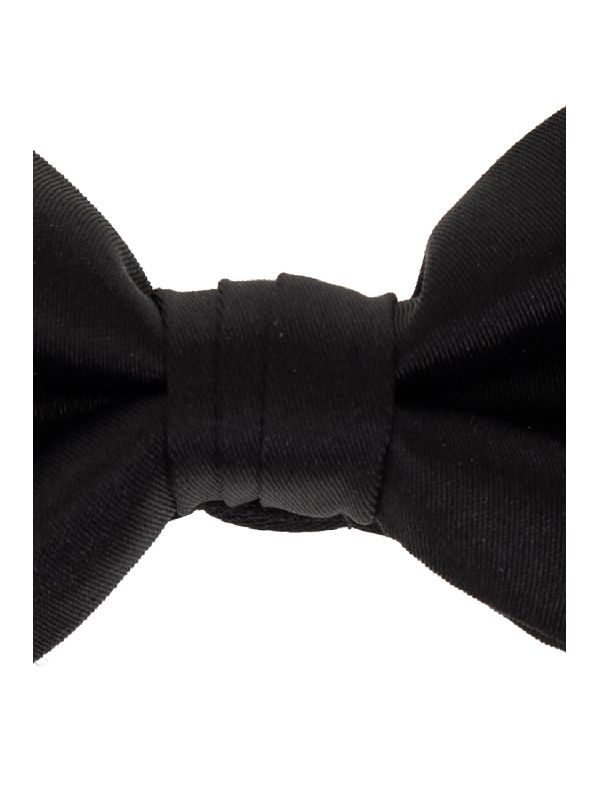 Black Silk Bow
  Tie