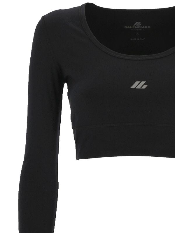 Activewear Crop Long Sleeve Top