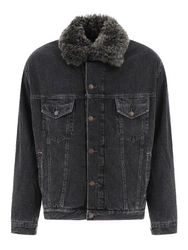 Shearing Collar Denim Jacket