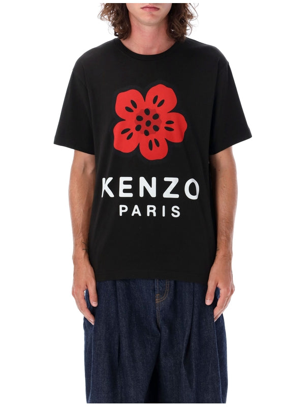 KENZO - Boke Flower Printing Short Sleeve T-Shirt - Jente